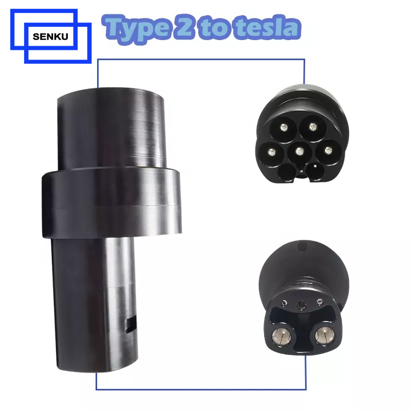60A AC Type 2 to Tesla Adapter