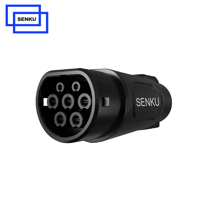 EV Charging 32A J1772 Type 1 to Type 2 Adapter - 副本