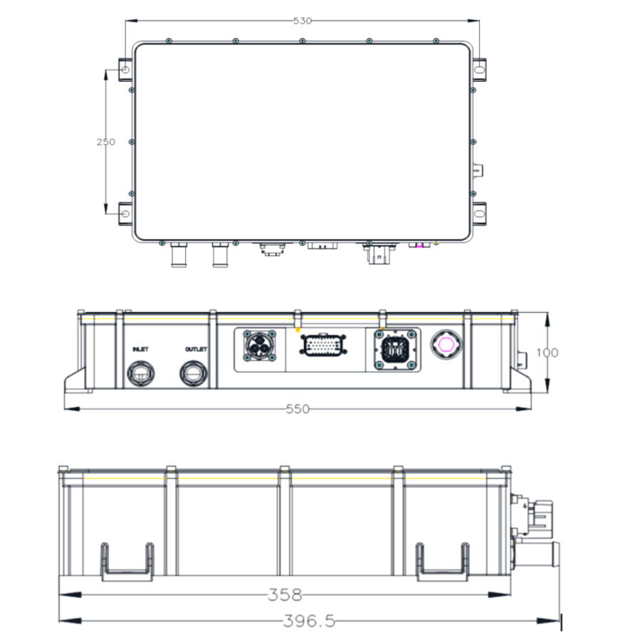 1Phase 20KW 108V 132V AC to DC On Board Charger