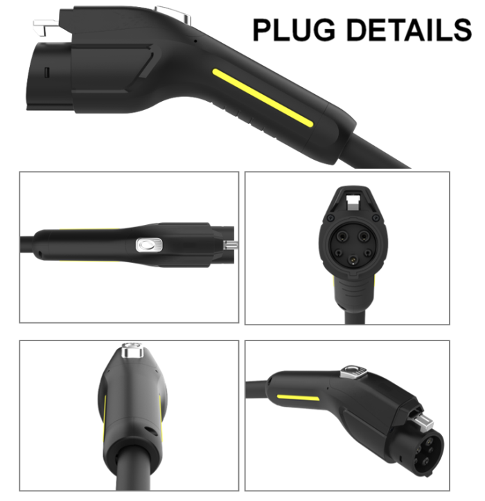V2 16A J1772 Type 1 Electric Car Charger Plug