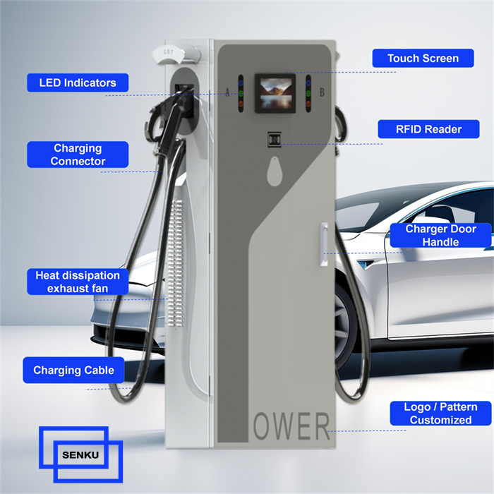 80KW GB/T Electric Car Charger Port