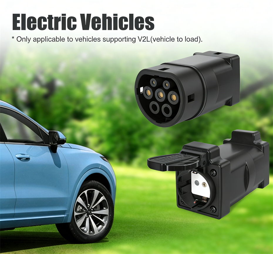 16A 250V AC V2L Adapter for BYD Atto 3