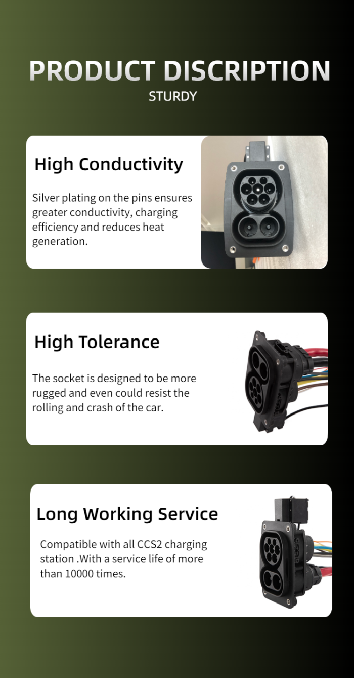 Ev Charging 125A Ccs Electric Car Charging Sockets