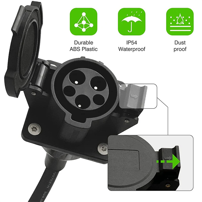 Senku 48A UL List J1772 Inlet Socket
